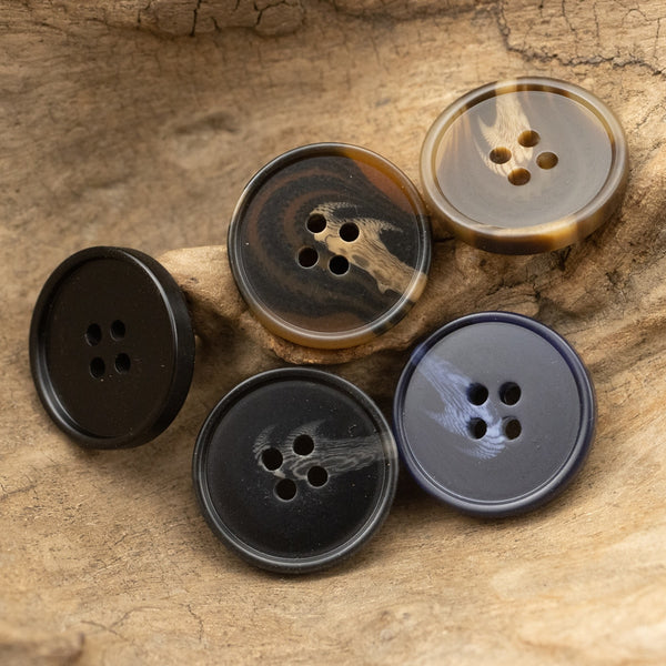 Classic Horn Imitation Round Buttons  Sewing Accessories