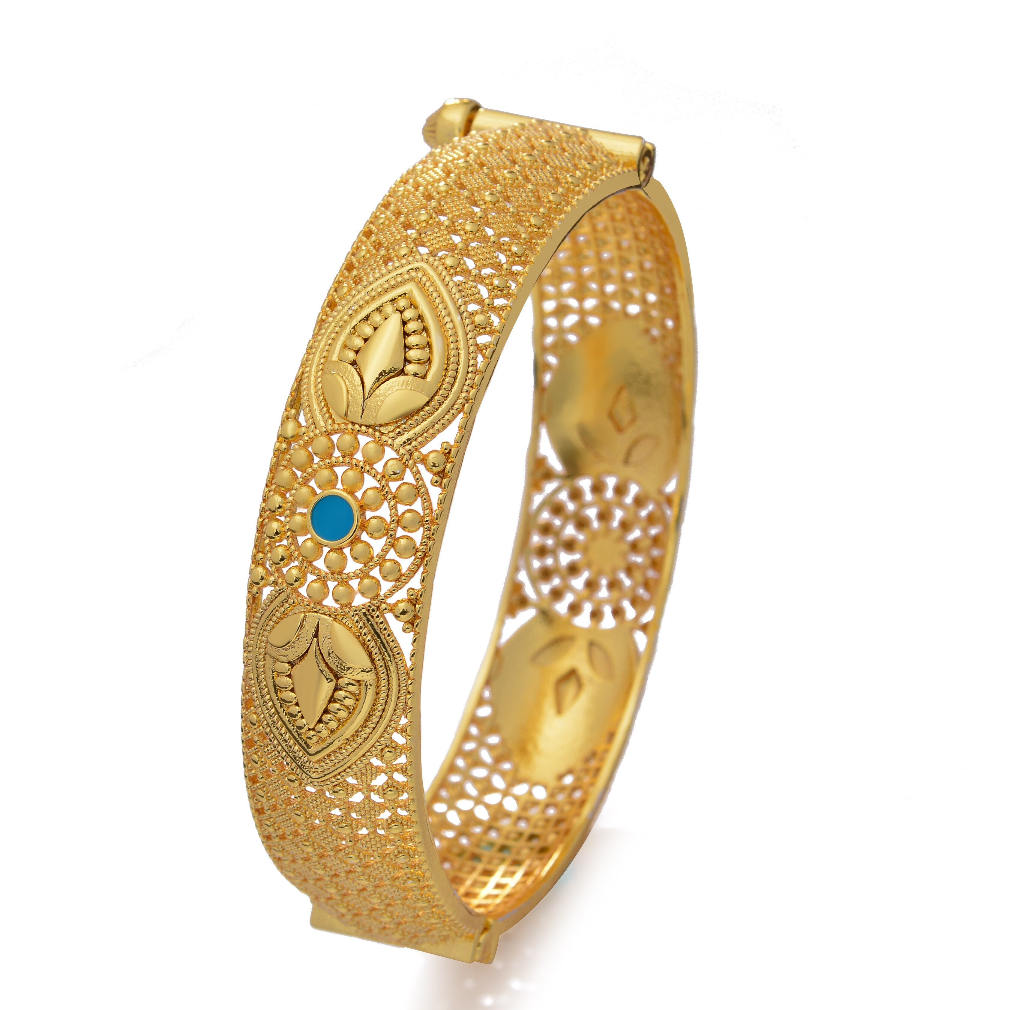 lady Luxury Bangles Dubai Gold Color Bangles For Women