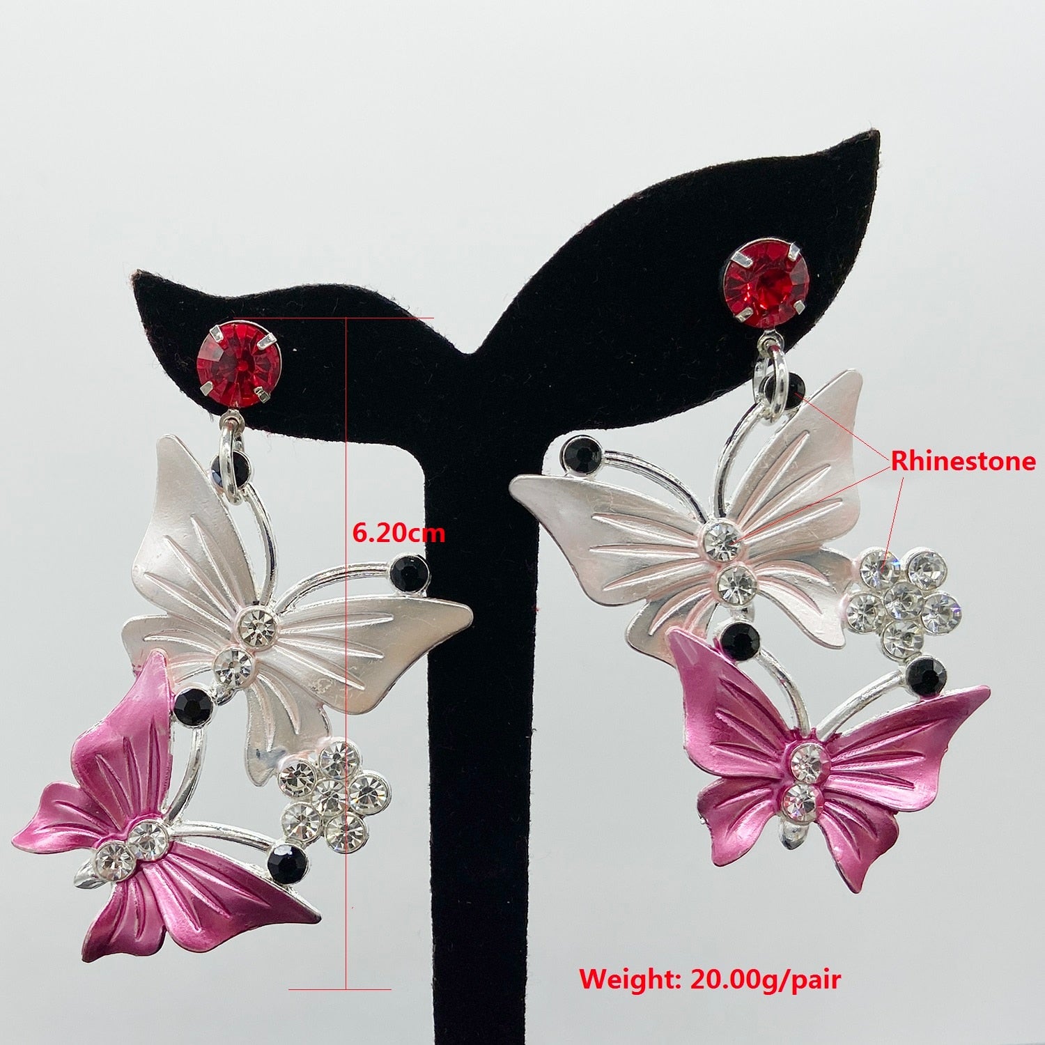 Beautiful Colorful Butterfly Drop Earrings for Women Pendant Dangle Earring