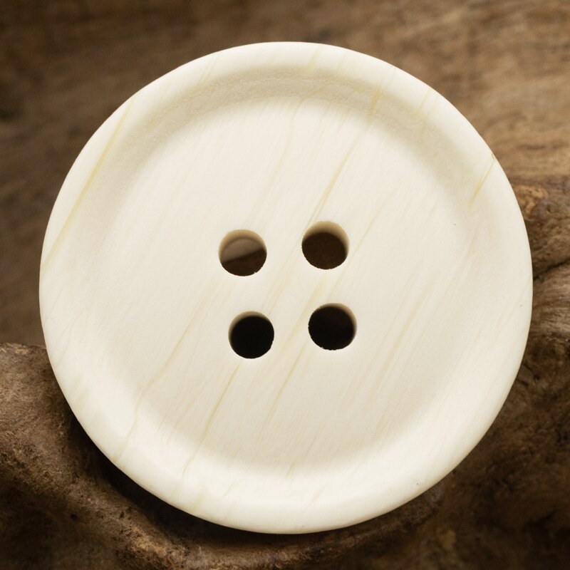 10pcs Simple White Buttons