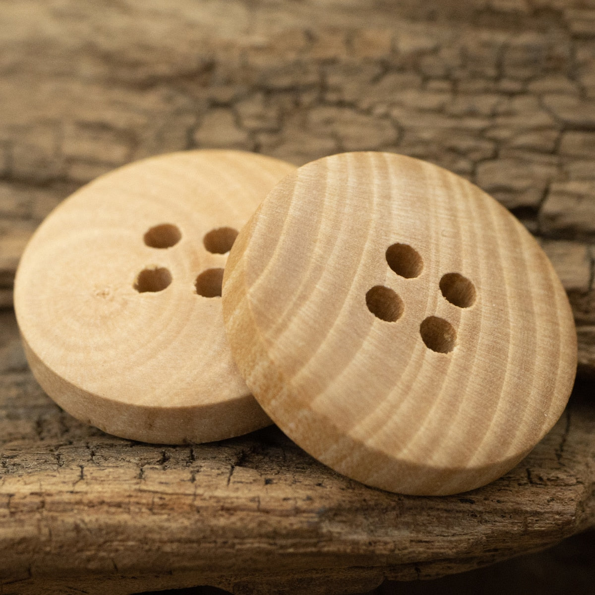 11.5mm-30mm Solid Eco Poplar Wooden Button