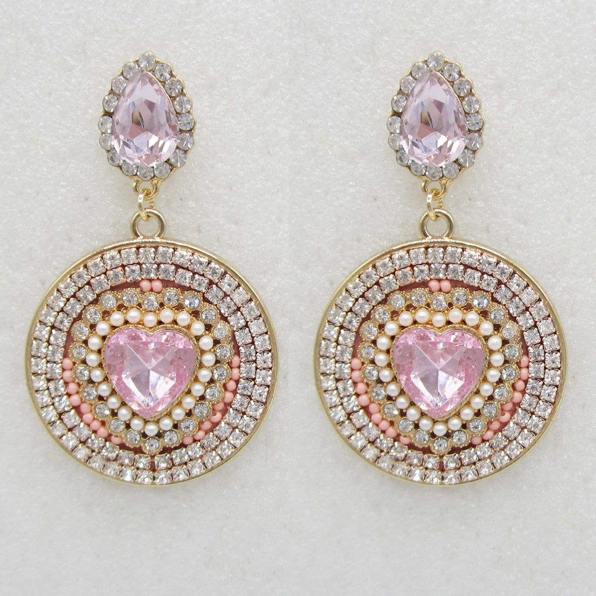 New Earrings Fashion Boho Rhinestone Dangle Earrings for Women