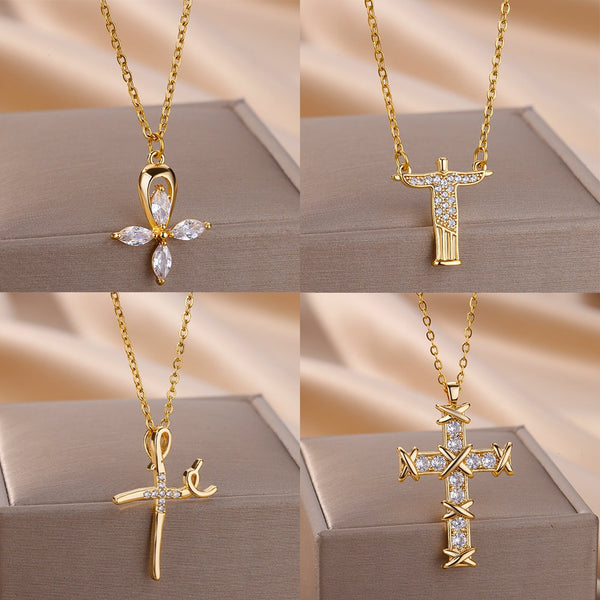 Vintage Style Chain Choker Necklace For Women Wedding Love Simple Pendant