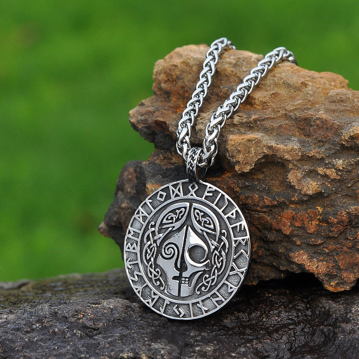 Original Design Stainless Steel Viking Jewelry Norse Goddess Hel Amule ...