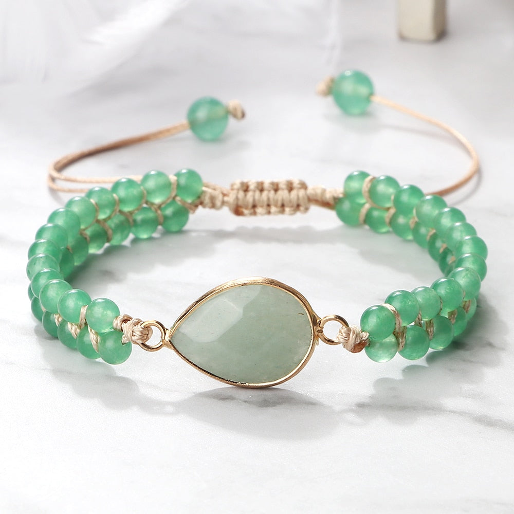 Bohemian Natural Gem Stone Bracelets For Women