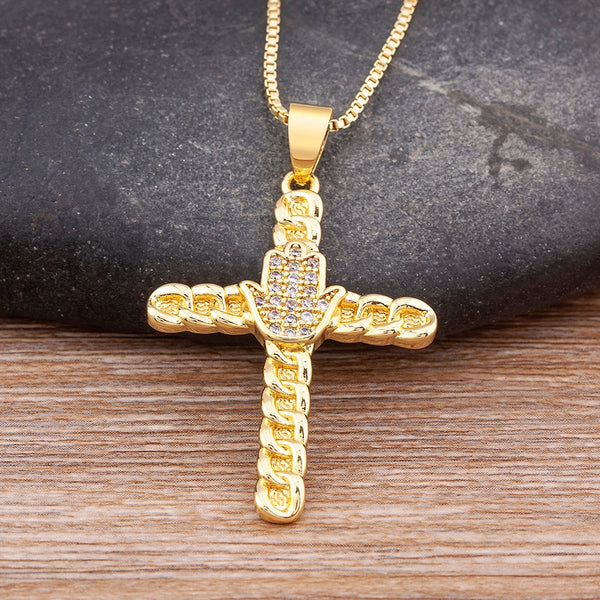 New Arrival Classic Cross Pendant Necklace Women Men