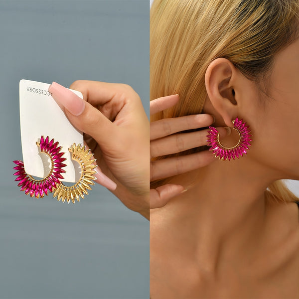 Fashion Big Circle Hoop Earrings For Women