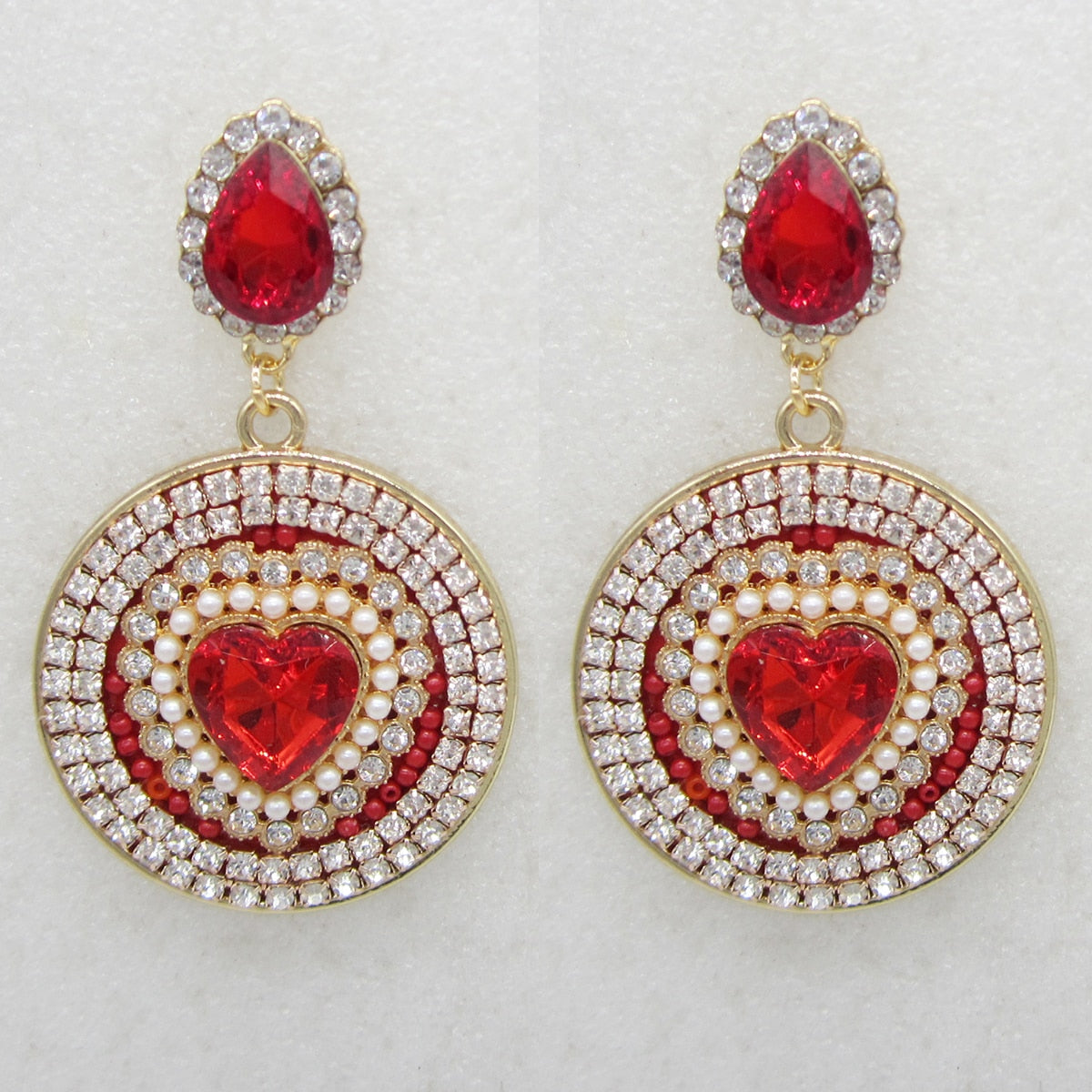 New Earrings Fashion Boho Rhinestone Dangle Earrings for Women