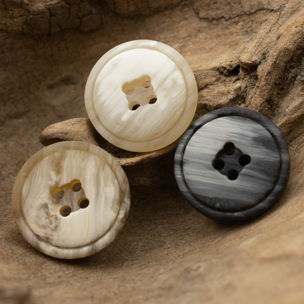 8pcs/lot Wood Imitation Resin Buttons