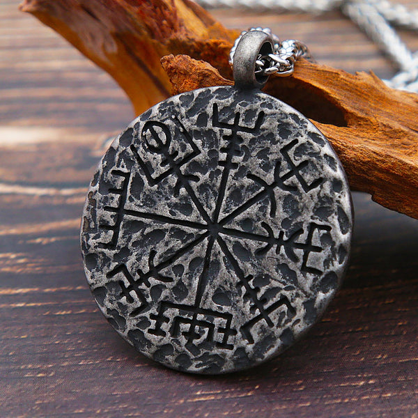 Vintage Viking Helm of Awe Pendant Necklace