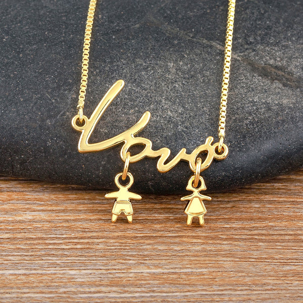 Cute Boys And Girls Pendants Necklace