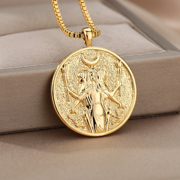 Goddess Aphrodite Cleopatra Artemis Athena Hecate Necklace