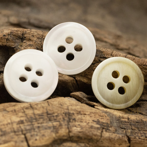 11.5mm Shell Button Wood Imitation Natural Small  Sewing Accessories