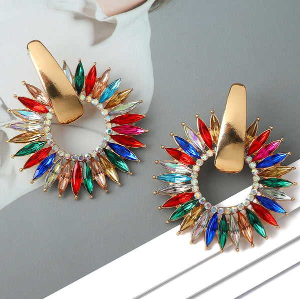 Round Dangle Earrings For Women