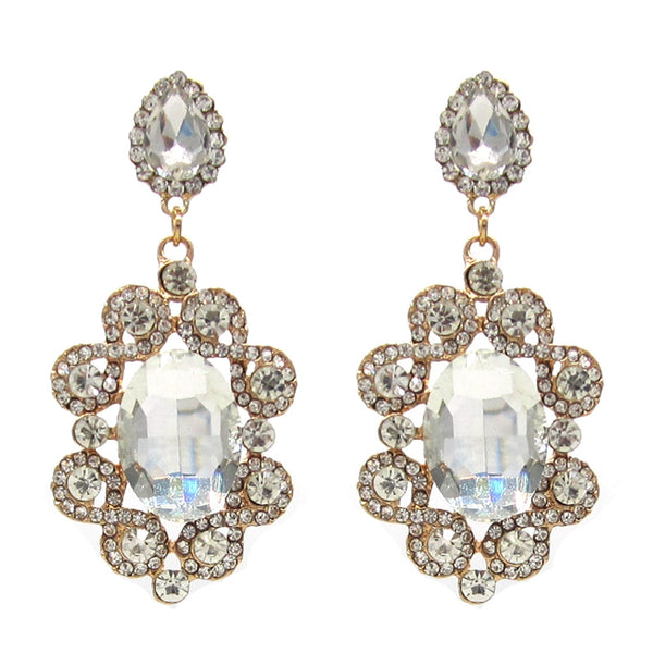 Fashion Statement Earring Full Rhinestones Big Earrings For Women