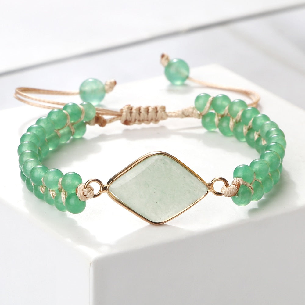 Bohemian Natural Gem Stone Bracelets For Women