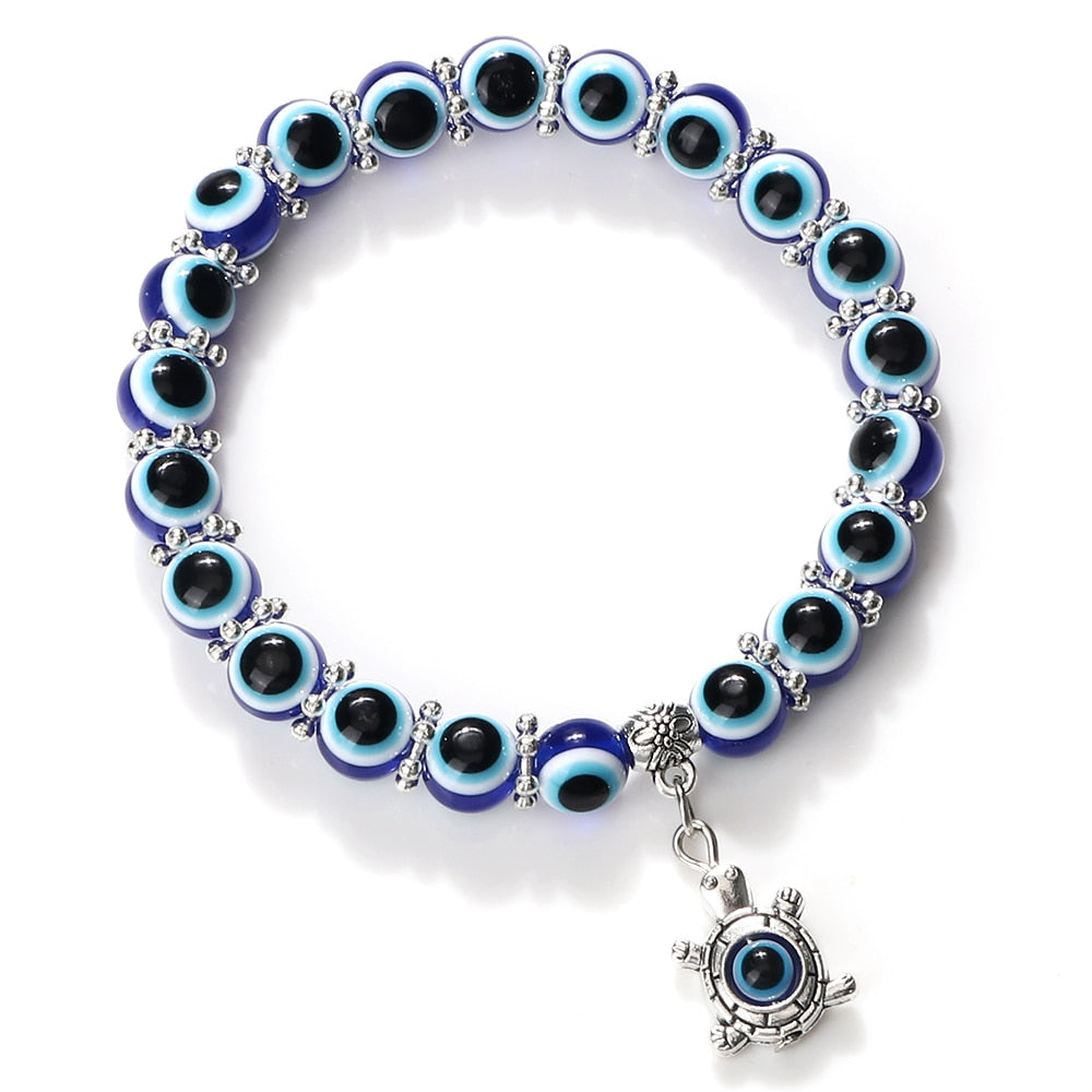 Classical Owl With Turkish Lucky Evil Eye Bracelets For Women Men