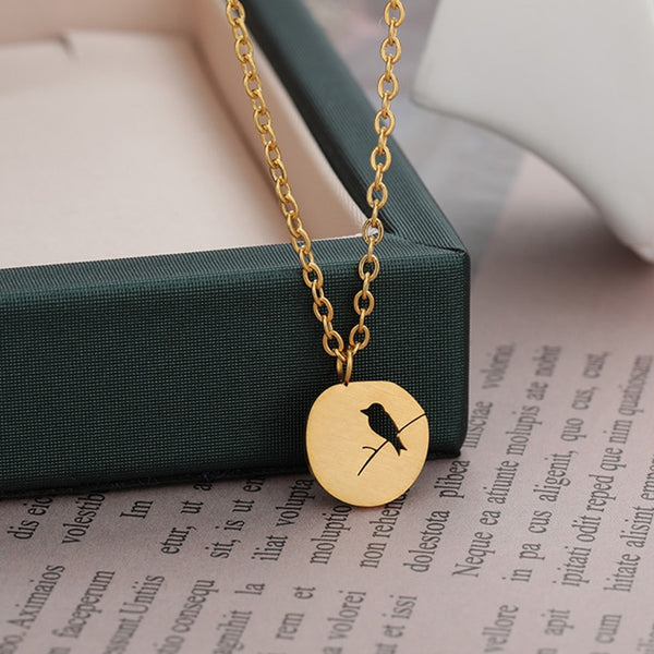 Cute Bird On a Branch Chokers Necklaces For Women