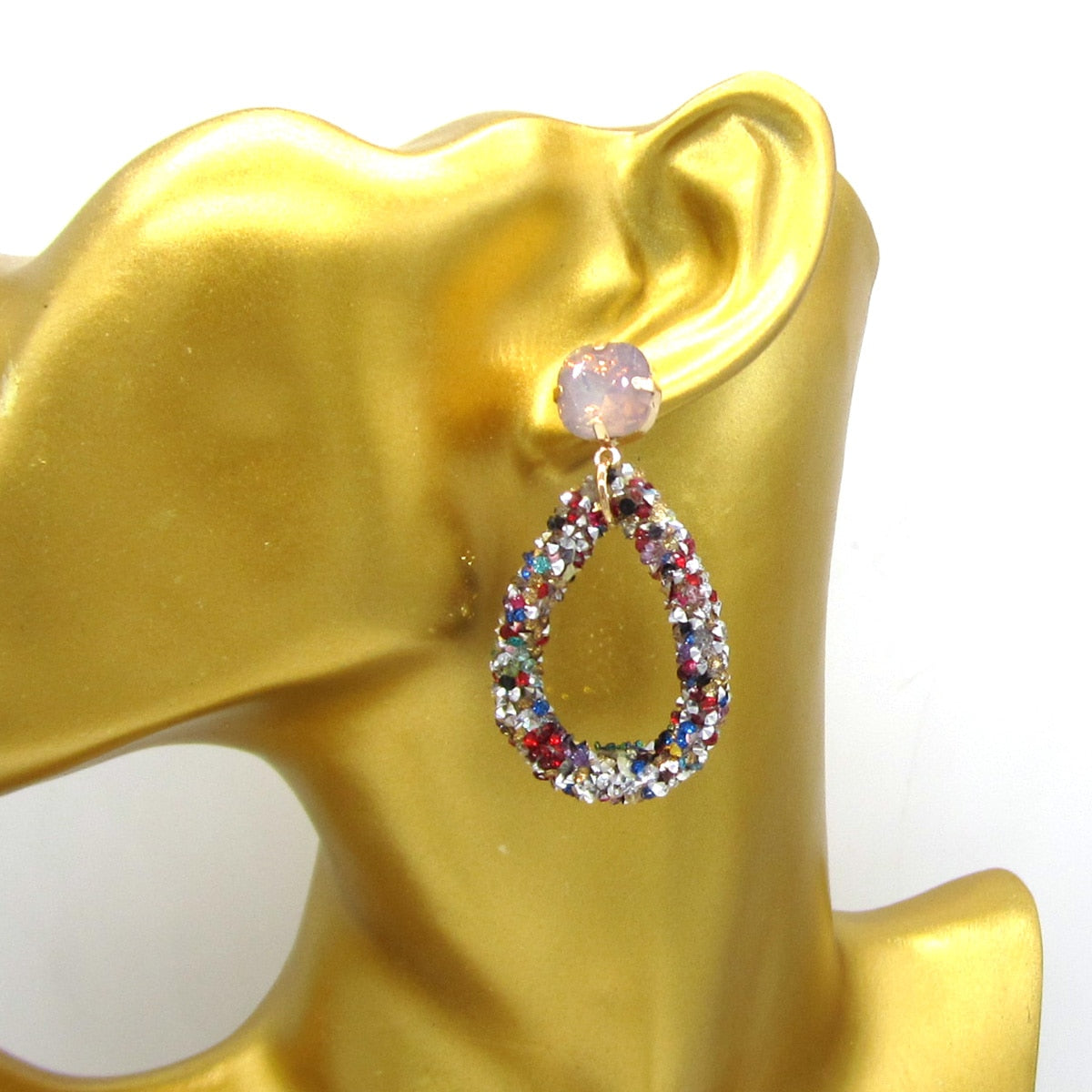 Fashion Multicolor Pendant Resin Earrings For Woman Classic Glamour Trend Jewelry