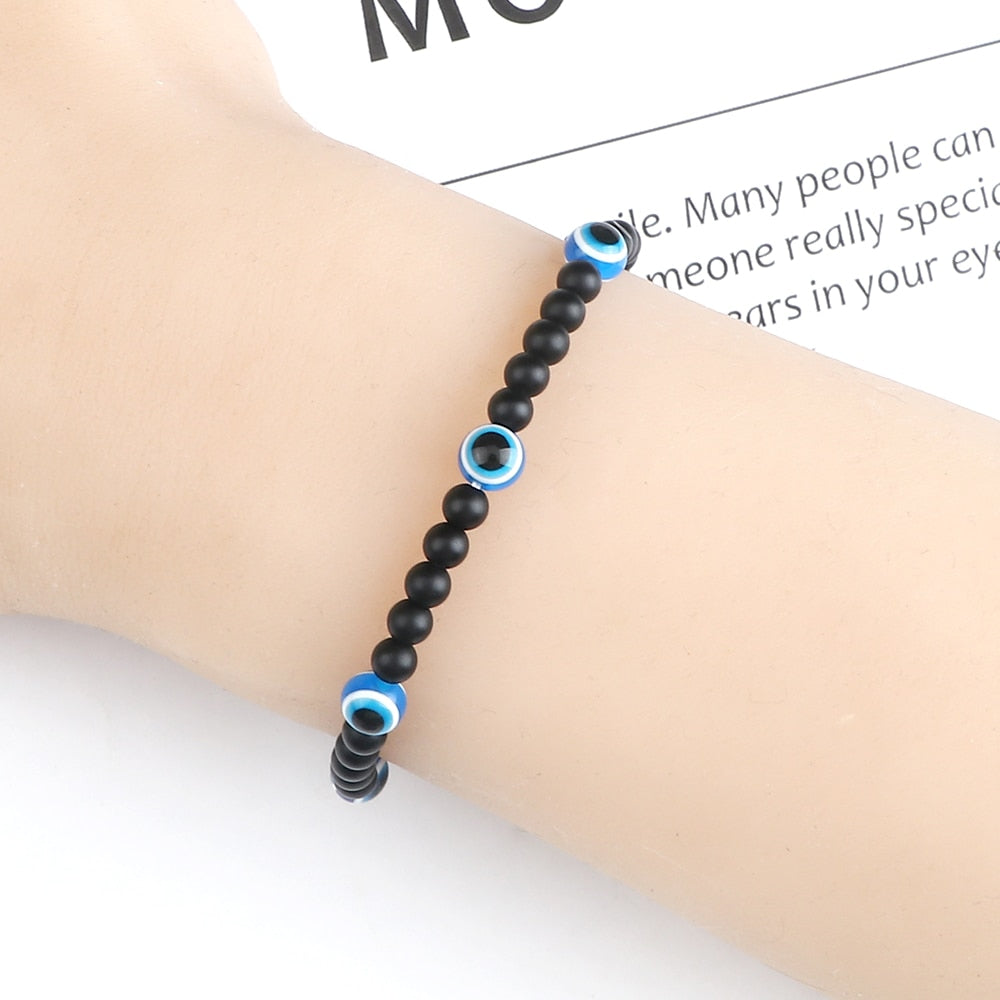 Charm 4mm Mini Natural Stone Beads Bracelets Women Men