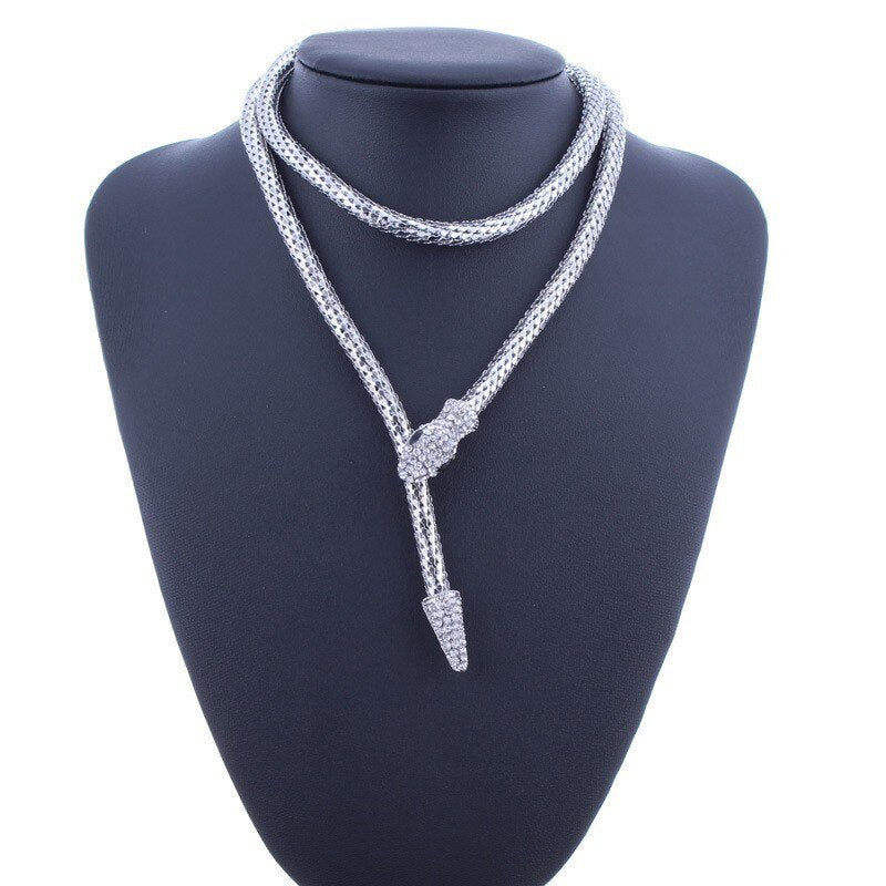 Trend Punk Snake Shaped Necklace for Women