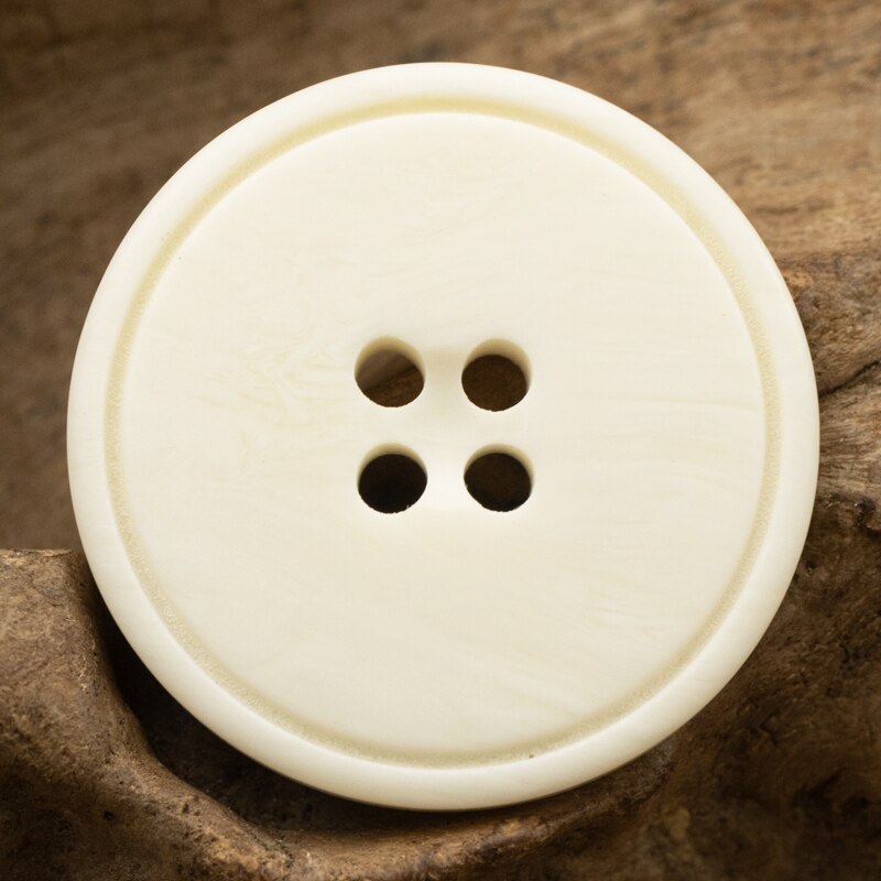 10pcs Simple White Buttons