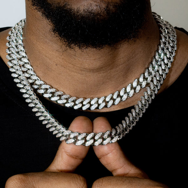 12mm Miami Prong Cuban Chain Necklace