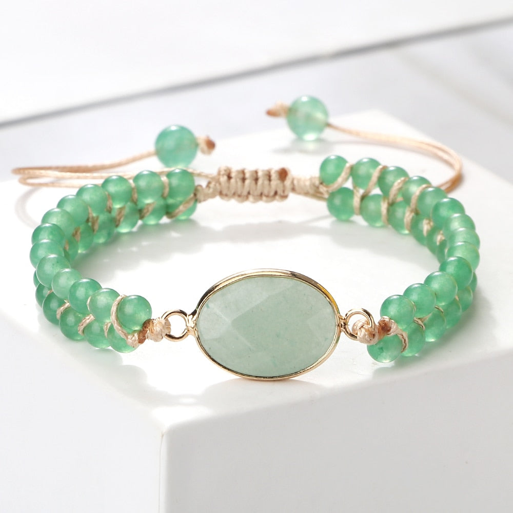 Bohemian Natural Gem Stone Bracelets For Women