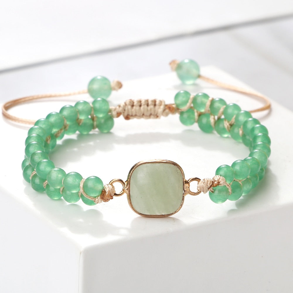 Bohemian Natural Gem Stone Bracelets For Women