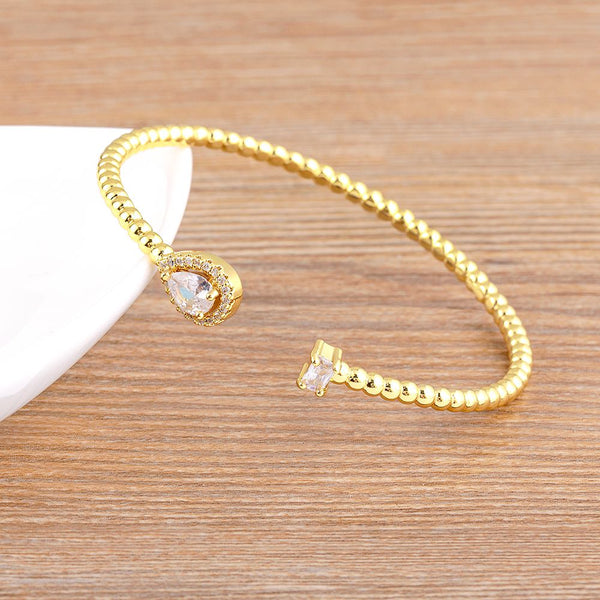 Top Quality Water Drop Crystal Bracelet Bangles Women