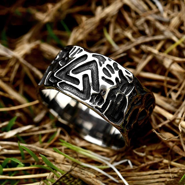 Vintage Viking Valknut Ring For Men Women