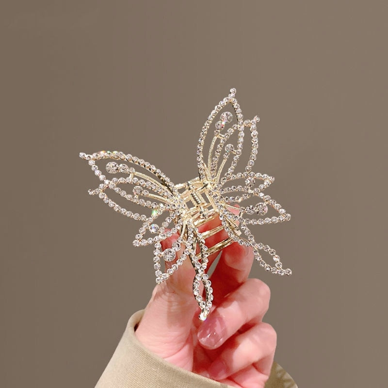 1PC Pearl Tassel Butterfly Hair Claw