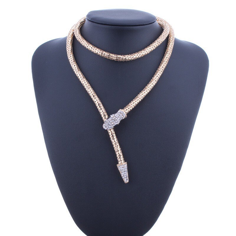 Trend Punk Snake Shaped Necklace for Women