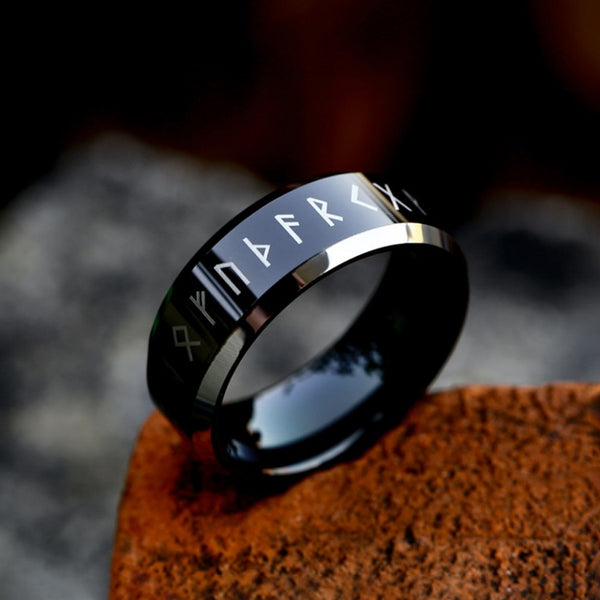 Vintage Simple Nordic Viking Rune Ring For Men Women