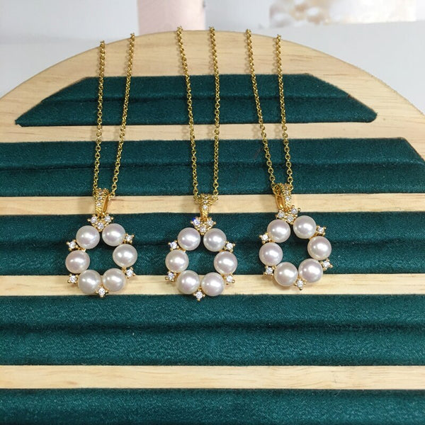 New 100% Real Natural Freshwater Pearl Necklace