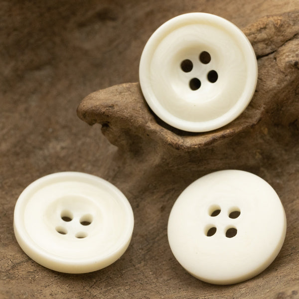 Oxford Dairy White Resin Button DIY Craft White Buttons