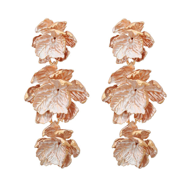 Fashion  Earring New Alloy Flower Dangle Bohemian Earrings For Women