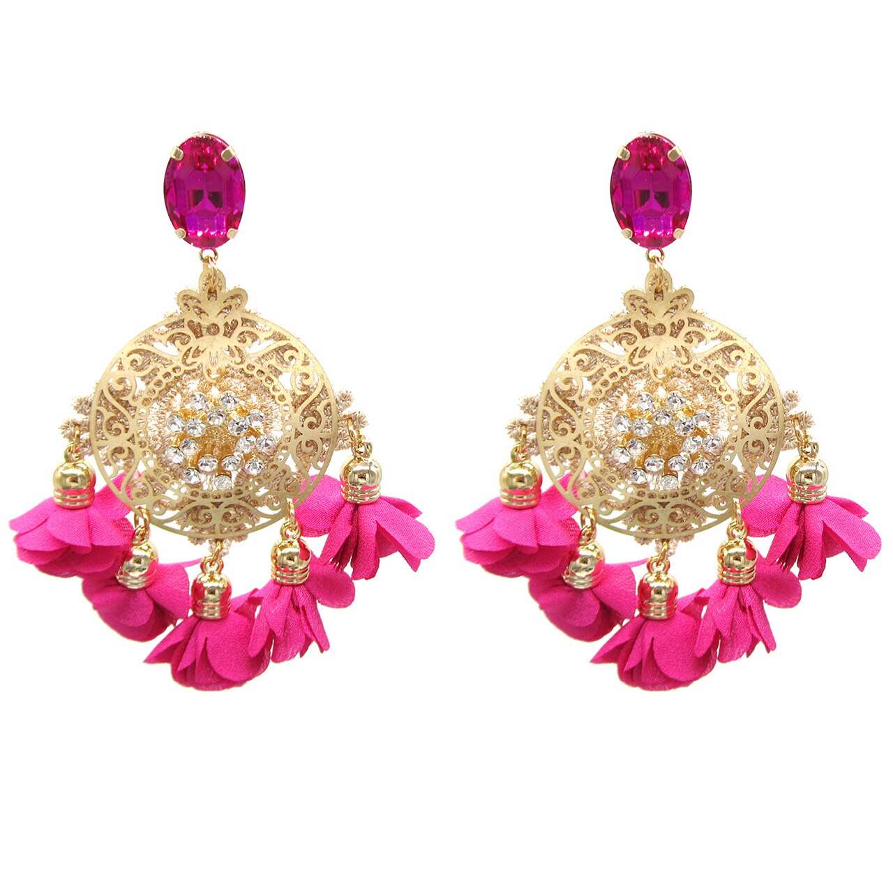 Statement Big Earrings for Women Boho Flower Dangle Earring