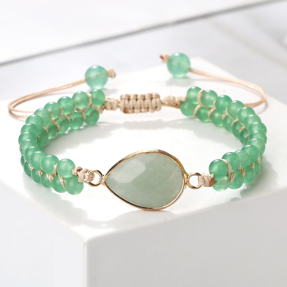 Bohemian Natural Gem Stone Bracelets For Women