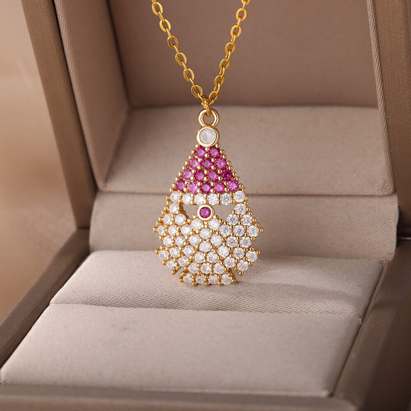 Fashion Christmas Jewelry Gifts Christmas Tree Pendant Necklace For Women