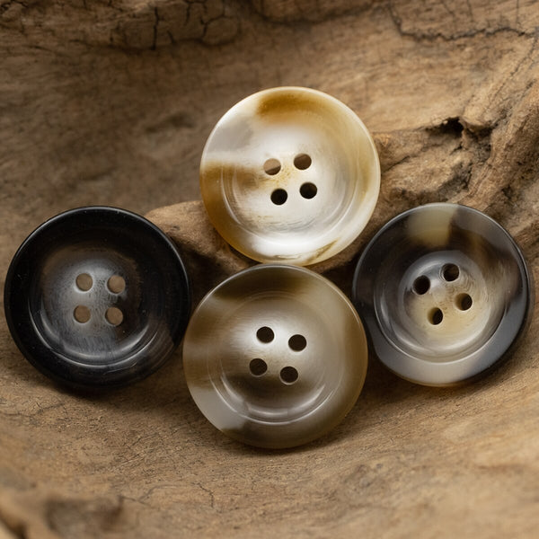 15mm-30mm Designer Wide Rim Resin Buttons