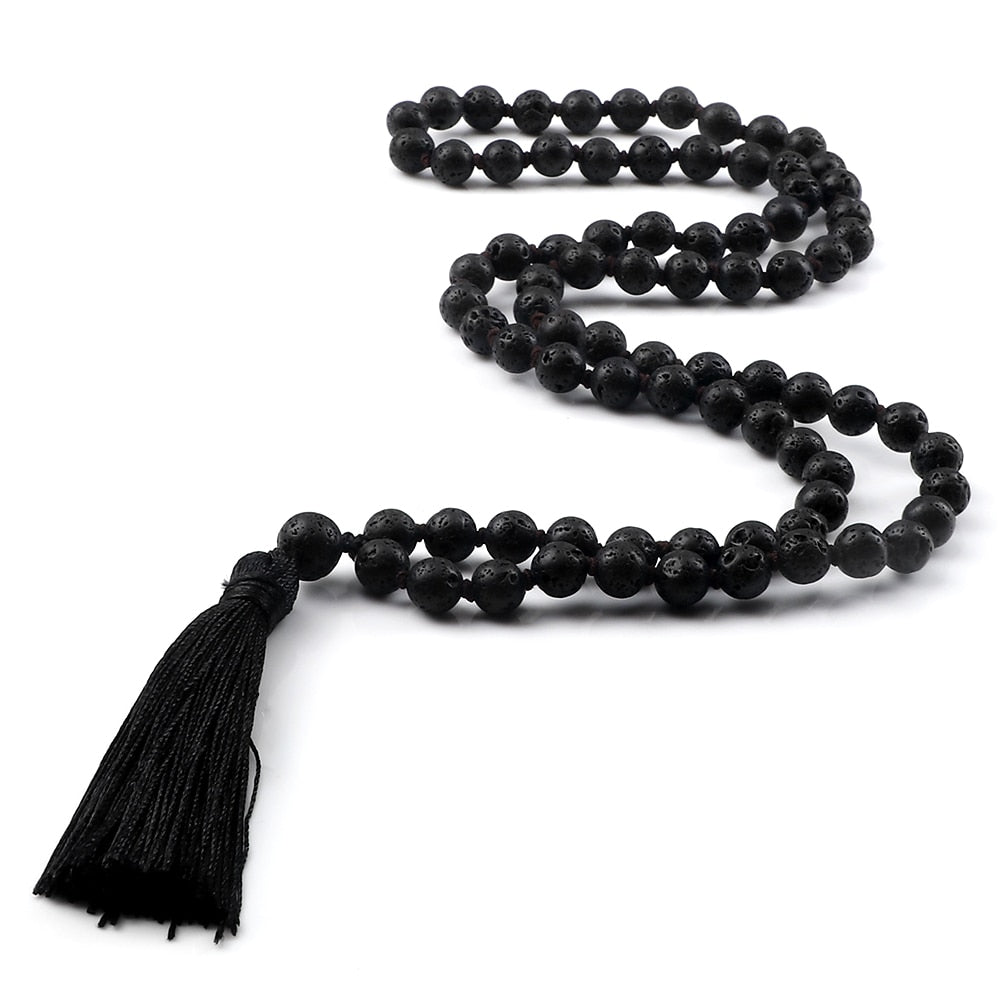 New 8mm Shiny Black Onyx Stone Beads Necklace Men Beads