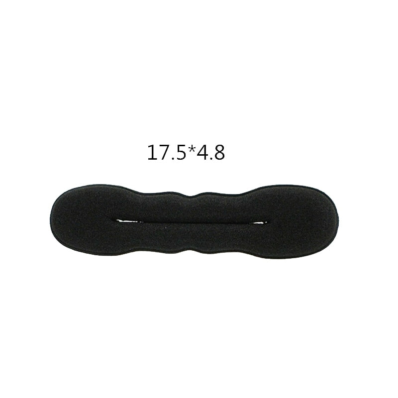 Multi Size Sponge Black Hair Styling Donut Bun Curler