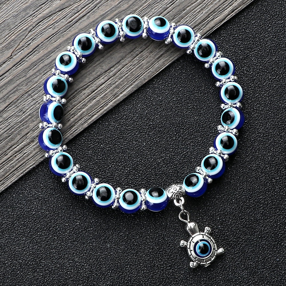 Classical Owl With Turkish Lucky Evil Eye Bracelets For Women Men