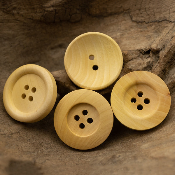 11.5mm/15mm/20mm/25mm Wooden Buttons for Clothing  Original Wood Button