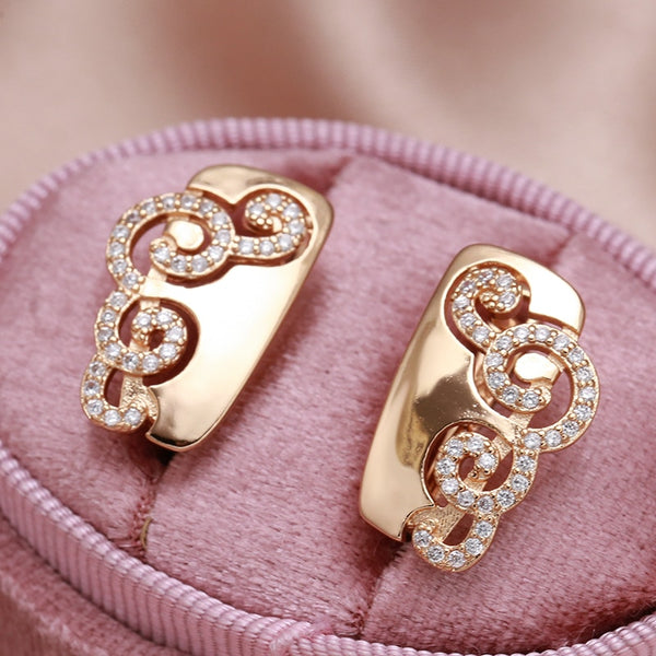 585 Rose Gold Vintage Earrings for Women