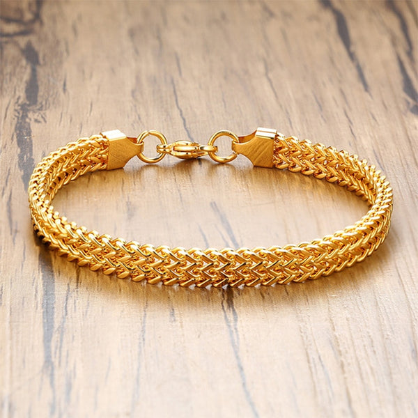 Elegant Stainless Steel Big Thick Chain Link Bracelets for Women