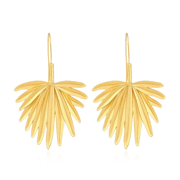 New Gold Metal Leaf Drop Earrings Bohemian Earrings High Quality Statement Dangle Earrings