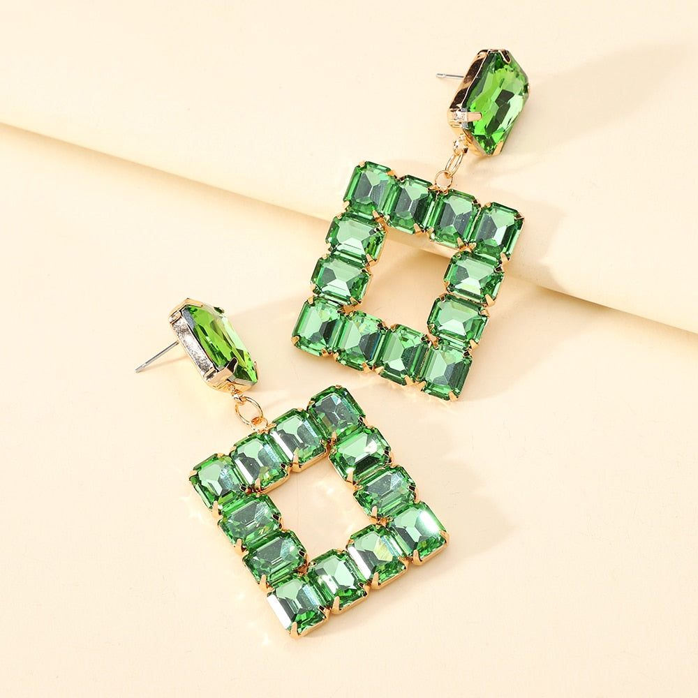 New Square Big Dangle Earrings For Women