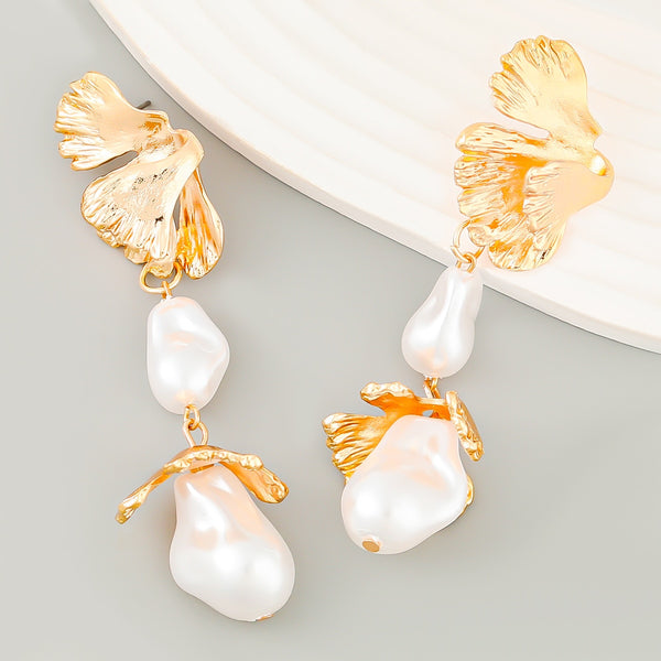 New Sweet Simulated Pearl Dangle Earrings Tassel Earring for Woman Jewelry Gift